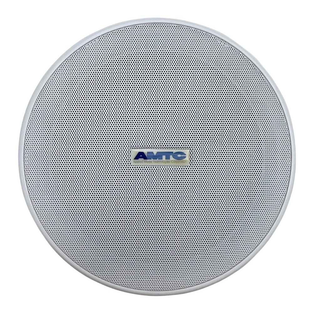 AMTC EQ-SPKR6W 6" In Ceiling Recess-Mount 70V 10W PA Commercial Speaker White